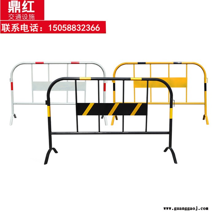 鼎红 1*1.5m铁马护栏带板 交通隔离栏图2