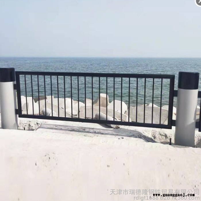 河道景观隔离栏杆 高速公路防撞护栏 Q235桥梁防撞护栏 质询电话 天津瑞德隆图2