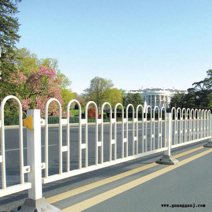 【冀林】厂家现货 反光条道路护栏 京式护栏 公路隔离栏 镀锌喷塑临时隔离栏图2