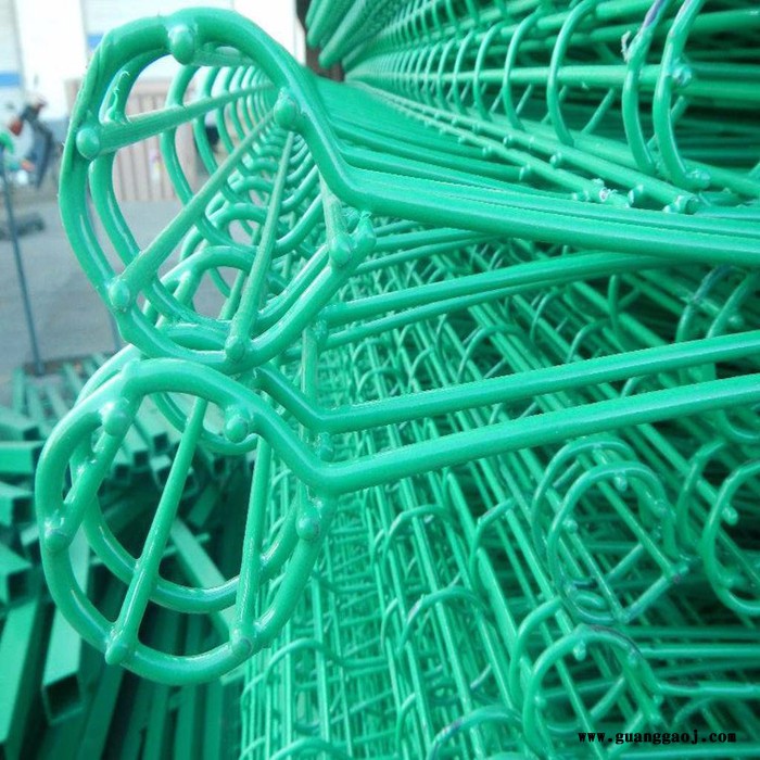 朋英 厂家供应 庭院安全防护栏 耐候实用双圈护栏网 防腐蚀公路隔离栏图3