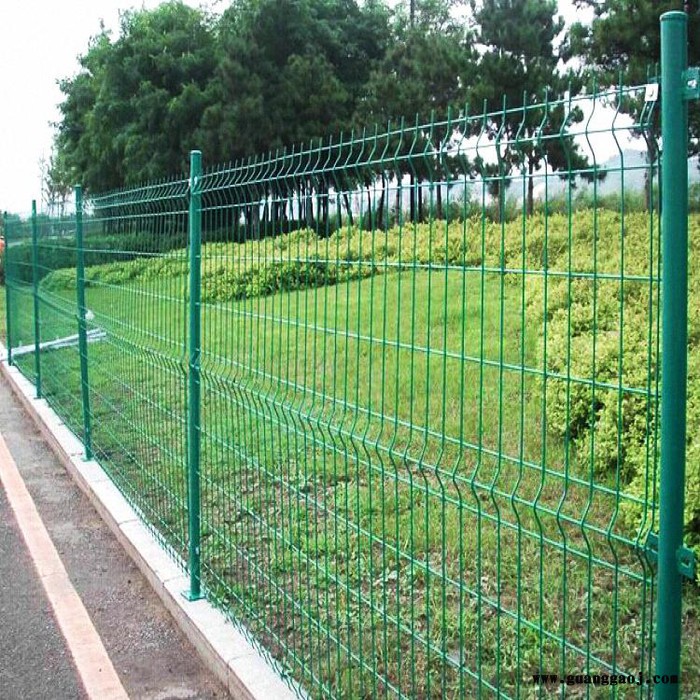 **道路框架护栏网 铁丝绿色框架护栏网 绿色防护网 公路护栏网图6