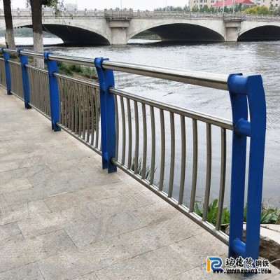 景观道路护栏 隔离栏杆 喷涂立柱 厚度 天津瑞德隆