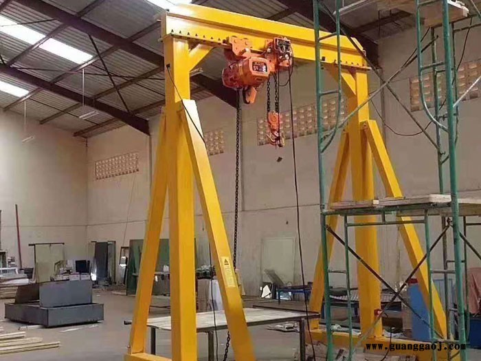 鲁起重工 现货供应小型龙门架 移动龙门架 无轨龙门吊   手推龙门架图5