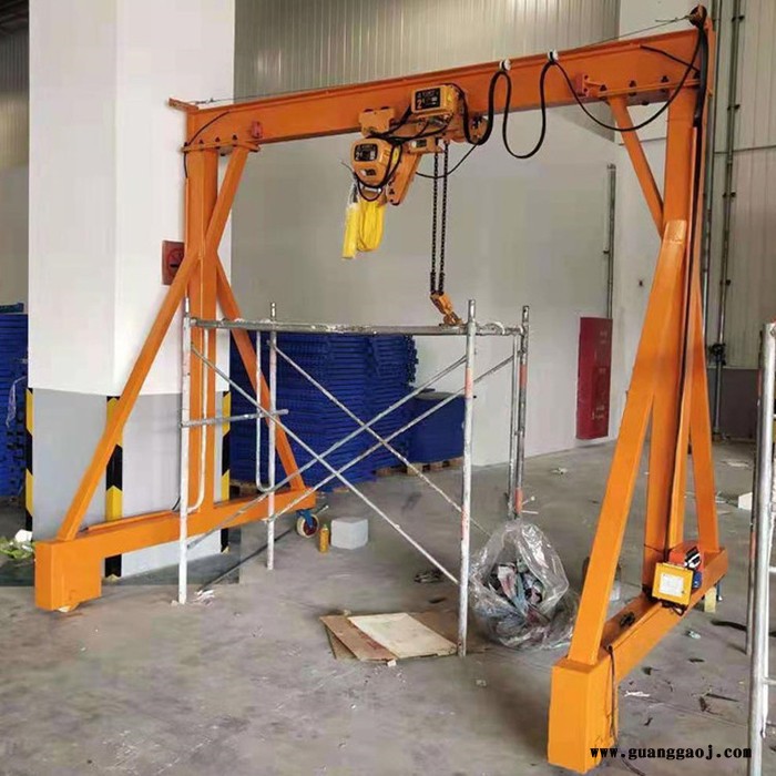 厂家直供定制小型移动龙门架 1吨无轨式简易龙门架手推龙门架图4