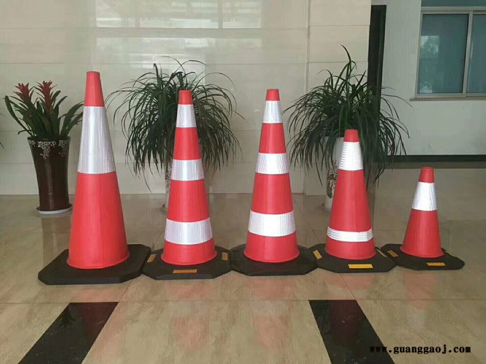 鼎红 EVA路锥 反光路锥 圆形交通路椎图2