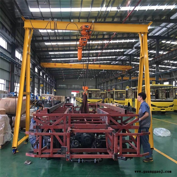 供应0.5吨手推龙门架 1吨移动式龙门架 小型龙门架 固定式龙门架 手推龙门架2吨3吨图7