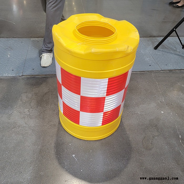 鑫煤xm-1吹塑防撞桶 注水反光塑料滚塑防撞桶道路设施注塑防撞桶图2