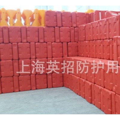 【热卖】注水隔离墩 吹塑隔离墩 PE塑料小水马 防撞墩 交通