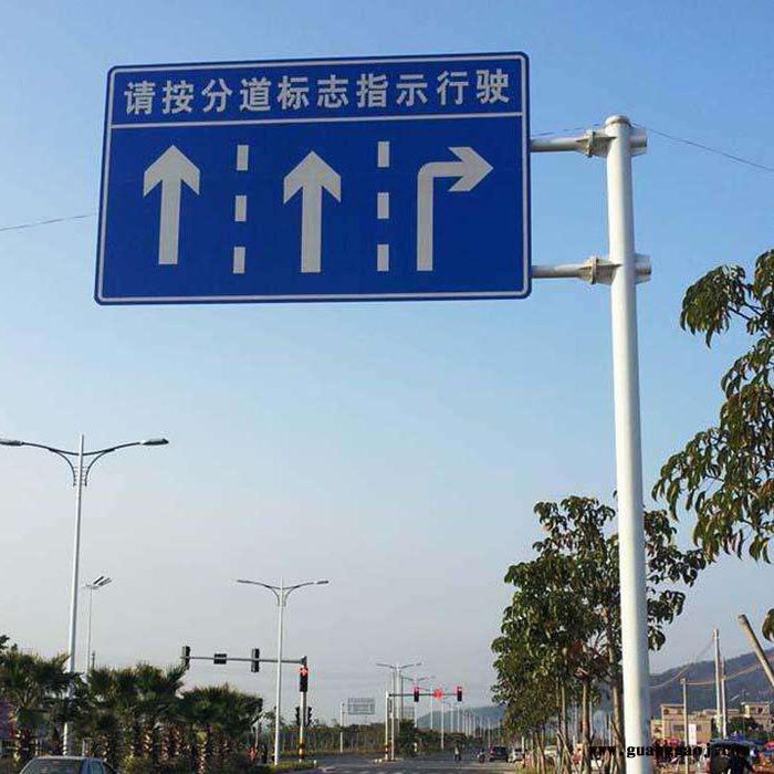厂家定制高速公路标志牌 道路指示牌 单悬臂式交通标志牌 交通警示牌 种类多规格全 做工细致 交通标志牌批发