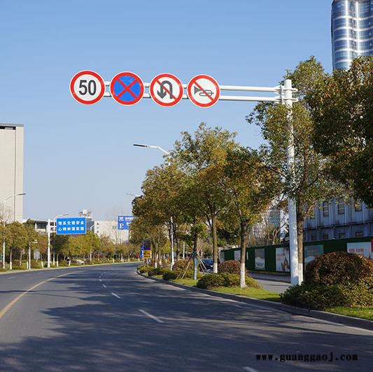 供应标志牌 禁令标志牌路名牌 交通指示标志牌杆件 公路T型L型F型标志牌立杆 厂家直供图6