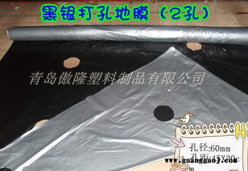 出口PE银黑地膜，银黑双色膜，银黑打孔地膜，反光防虫薄膜等