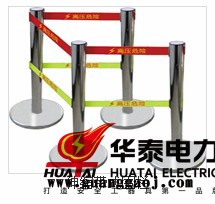 双层不锈钢警示带伸缩围栏安全防护栏伸缩警示带隔离带图1