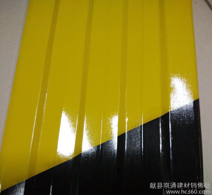 直销 镀锌铁皮楼层警示带  压槽式铁皮警示带图2