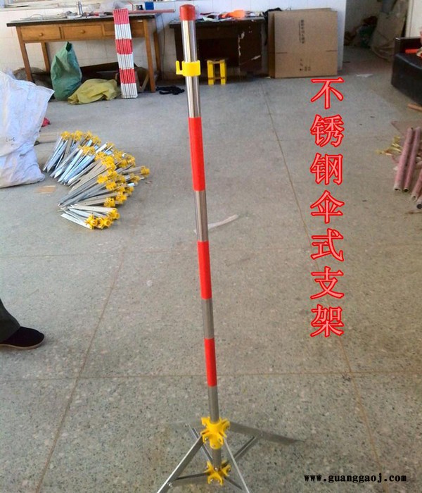 警示带支架/安全围网支架/围栏支架/隔离栏立柱/警示栏支图2