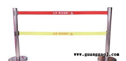 警示带式不锈钢伸缩围栏 伸缩式隔离栏 警戒线 止步高压危险围图2