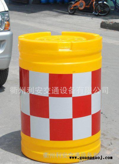 600*800MM圆形吹塑防撞桶，高速隔离防撞桶，马路防撞桶图3
