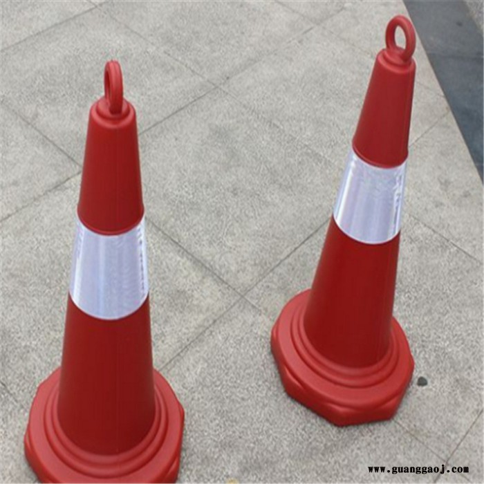 天恒博达车库门口路锥 停车场硅胶路锥 三色路锥图2