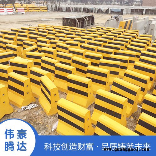 水泥墩隔离墩  500黑黄红白道路水泥防撞墩防撞块 各种型号 价格优惠图4