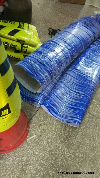 **马来西亚标准反光路锥套 道路安全警示反光套 蜂窝路锥套定制路锥套反光锥套 **橡胶锥筒反光膜雪糕筒反光贴路锥套图7