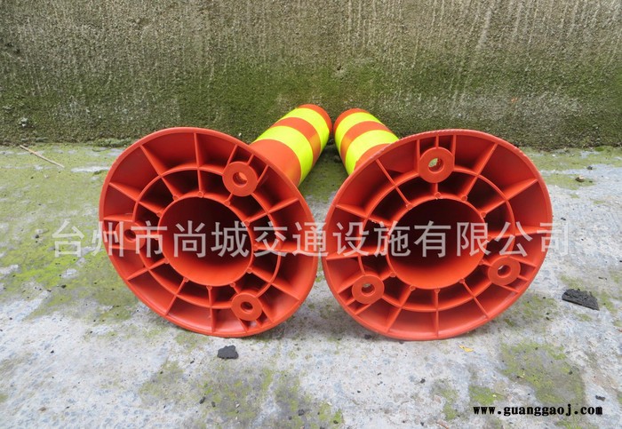 塑料警示柱 交通设施道口标 道路标柱标志桩 安全警示桩45CM图2