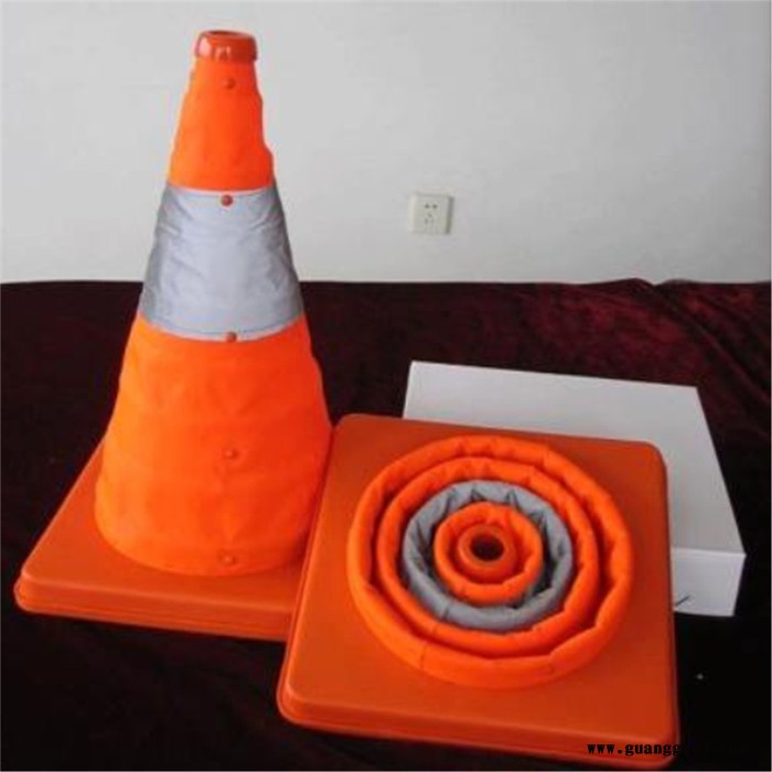 天恒博达 便携式伸缩路锥交通设施反光路锥 含灯锥路障锥图3