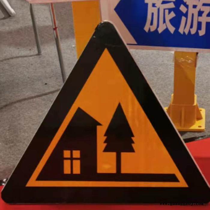 北京玻璃钢交通标牌 -交通标识牌 -交通标志牌-警示玻璃钢标牌图5