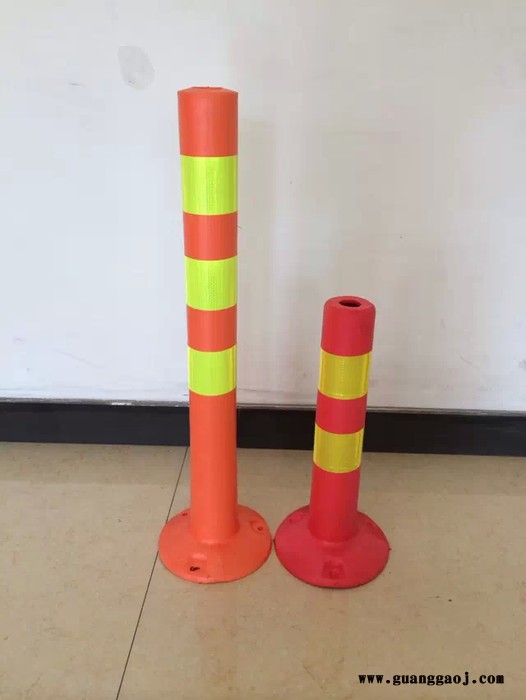 MNSD 45cm EVA警示柱 泡沫型立柱 弹性立柱 道路交通警示柱 分道柱 反光防撞柱 交通设施道口标 道路标柱图3