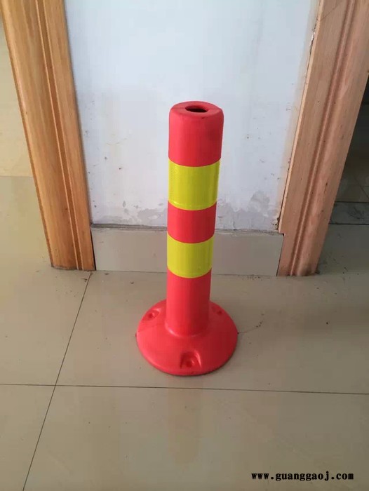 MNSD 45cm EVA警示柱 泡沫型立柱 弹性立柱 道路交通警示柱 分道柱 反光防撞柱 交通设施道口标 道路标柱