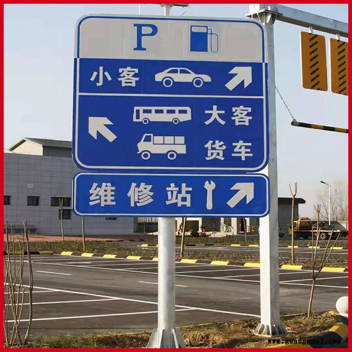 胜峰单立柱交通标志杆 立柱式交通标志杆图5