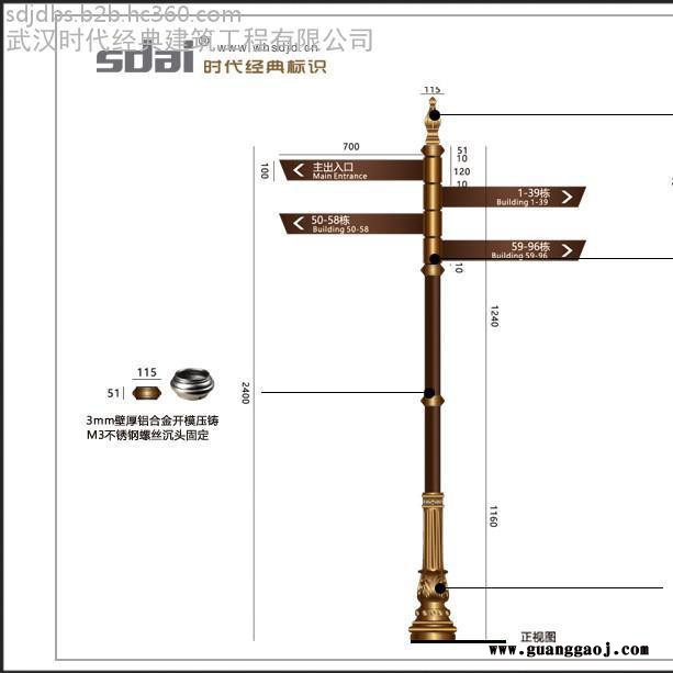 时代经典A-003 多向指示牌 古典欧式图4