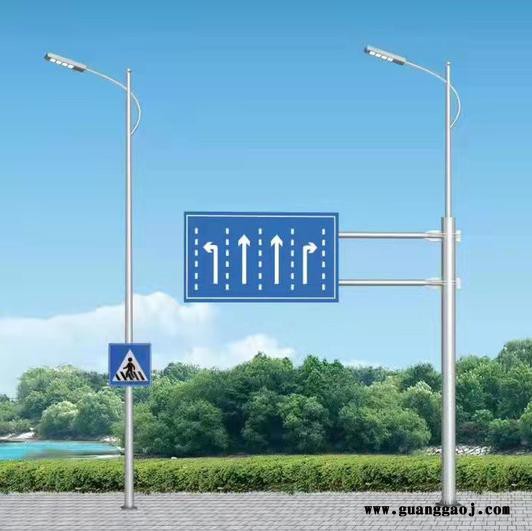 汉威交通标志牌厂家多功能led路灯交通标志牌公路标志杆图2