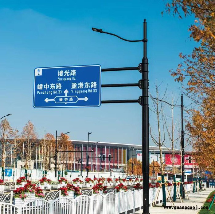 汉威光电HW-JTXHZHG-22031101 交通标志杆厂家图2