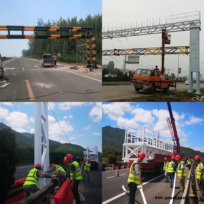 龙门架式交通标志牌　高速公路限高架 限高龙门架 道路行驶标 限速龙门架图3