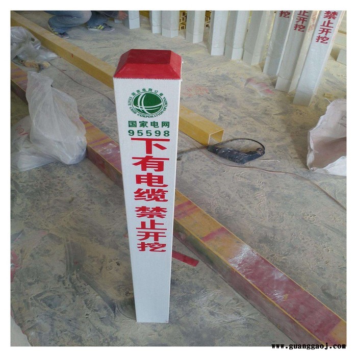 玻璃钢施工标志牌 慈溪立杆标示牌成品图3