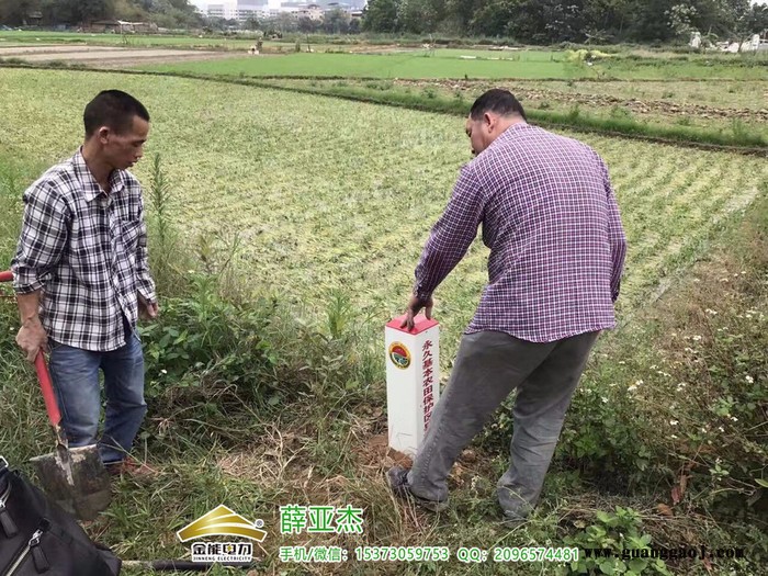 雷州玻璃钢下有光缆严禁开挖标识桩厂家图1