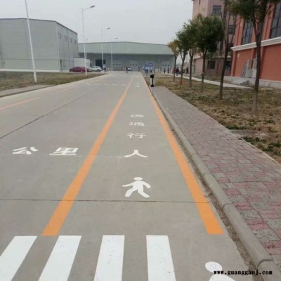常温标线 双组分划线 交通标志线 白色画线 车位画线