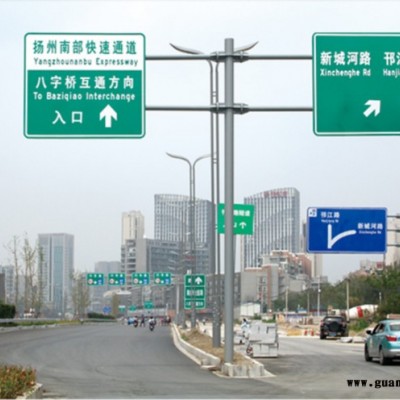 供应标志杆 标志牌道路指示牌杆 道路标志杆 F型交通标志杆 八角杆八角立杆 交通标志牌杆