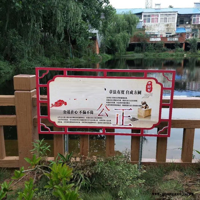 乐园园区导览牌木质宣传栏广告标识标牌指示牌园游乐园温馨提示牌图2