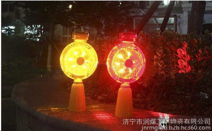 专业生产道路警示灯 手持式梅花闪光灯 多种规格路锥顶灯图2