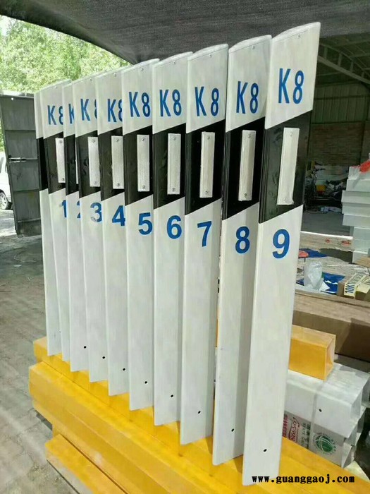 污水口标志桩 玻璃钢交通标志桩 安全通道标牌重量轻图5