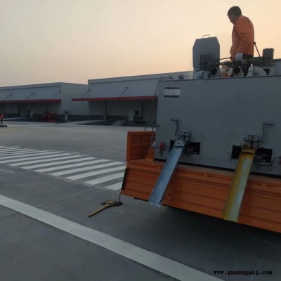 热熔标线 黄色网格画线 交通标志线 双组分划线 道路画线