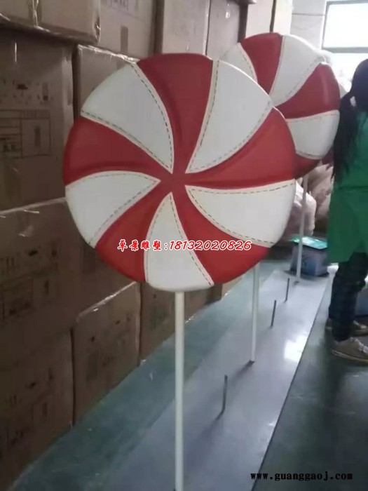 玻璃钢彩绘标志牌，公园玻璃钢雕塑 (3)图6