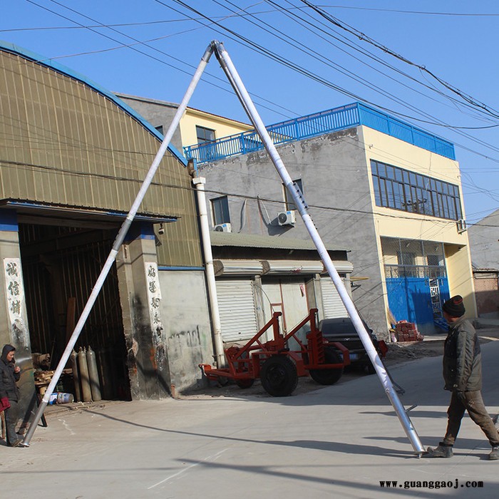 铝合金立杆机 框架高杆路灯 立杆机 道路锥形杆批发 不锈钢立杆图4