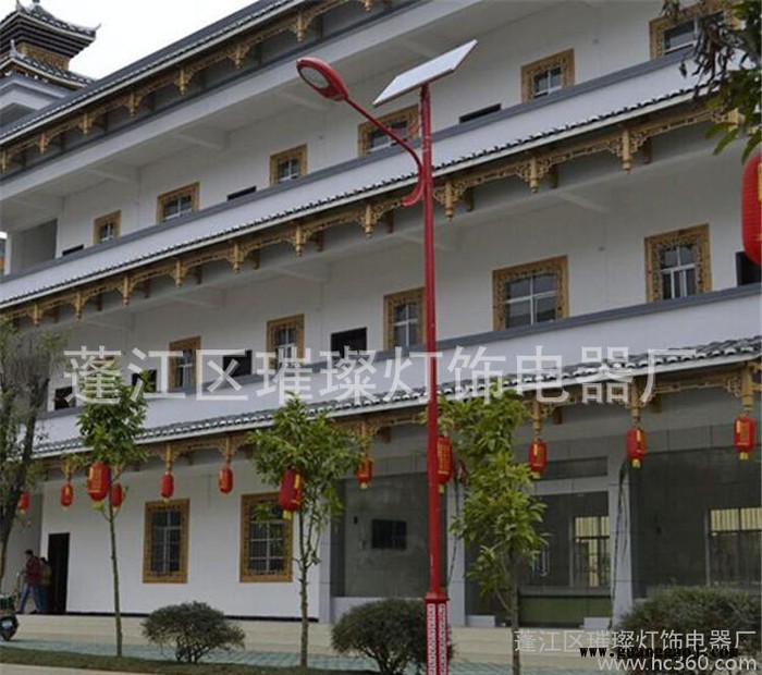 璀璨专业生产监控杆 交通标志牌 监控杆件 led路灯30W6米单双臂路图4