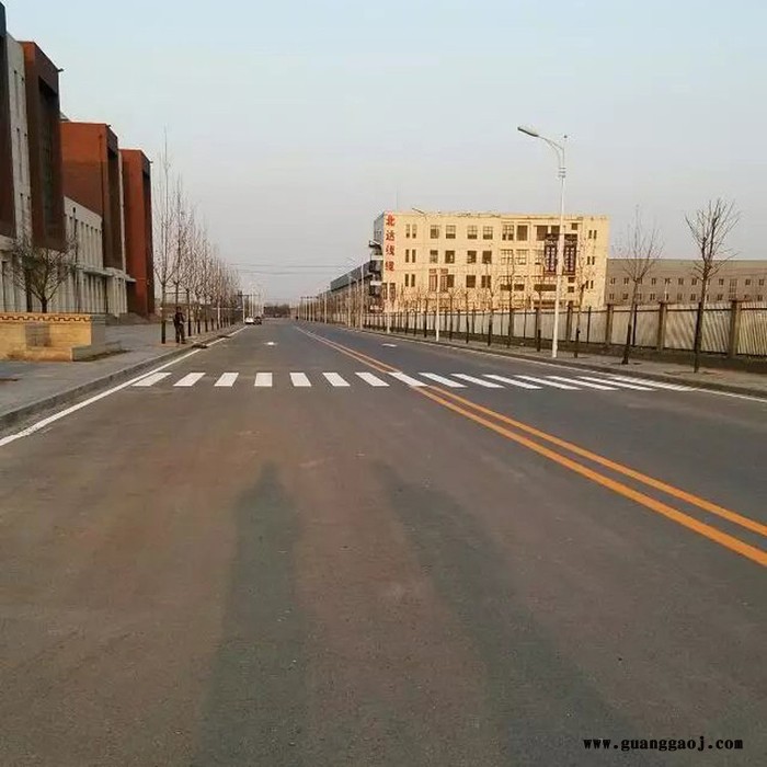 常温标线 天津交通设施 交通标志线 黄色网格画线 道路画线图4