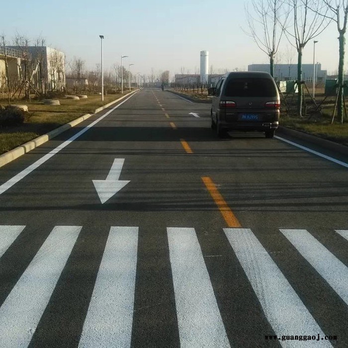 常温标线 天津交通设施 交通标志线 黄色网格画线 道路画线图3