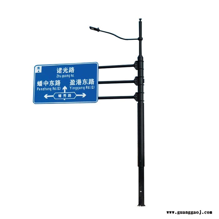 交通杆件  生产交通标志杆 城市道路标志杆 热镀锌杆件 高速公路标志杆定制图8
