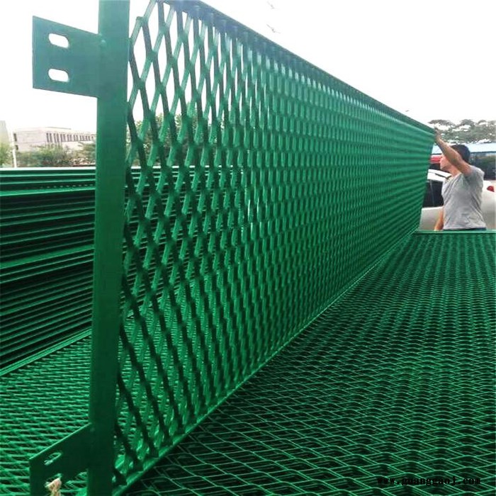 朋英 防腐高速公路防眩网菱形拉伸浸塑防眩网 **  山东图2
