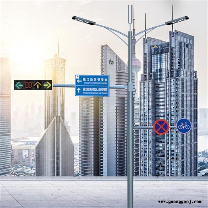 供应综合杆 多功能组合杆 交通标志牌杆 LED路灯监控杆多杆合一 共杆路灯 智慧灯杆图3
