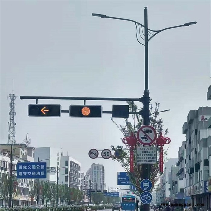 供应综合杆 多功能组合杆 交通标志牌杆 LED路灯监控杆多杆合一 共杆路灯 智慧灯杆图5
